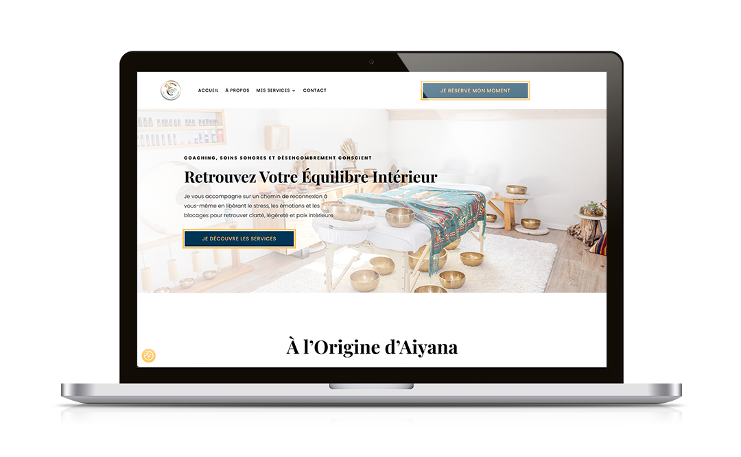 Création site Coaching & Soins Sonores Suisse - Agence CHAMYCA