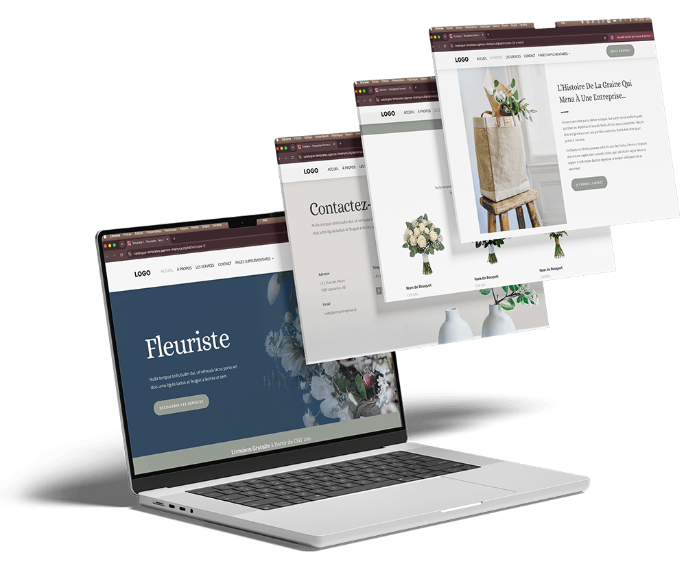 Agence CHAMYCA creation de sites internet professionnels en 7 jours - Fleuriste